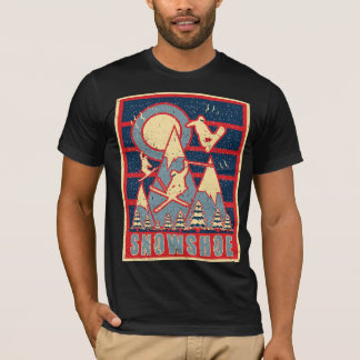 Camiseta Esqui Montanha de Neve dos anos 80