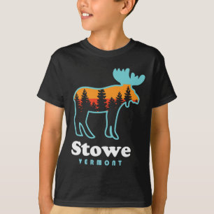 Camiseta Esqui Montanhas Stowe Vermont Stowe Vt Alce