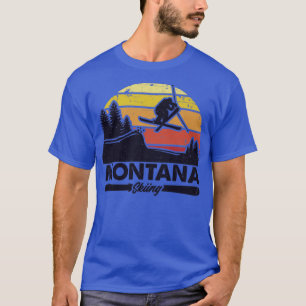 Camiseta esqui montanhoso de Montana