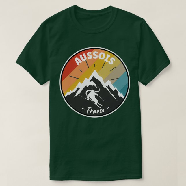 Camiseta Esqui Na Aussois França (Frente do Design)