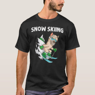Camiseta Esqui Para Homens Mulheres Esquiar Estilo Livre Sk