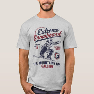 Camiseta Esqui Radical, As Montanhas Estão Chamando