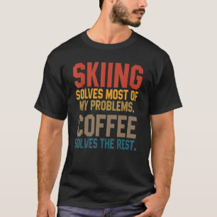 Camiseta Esqui Resolve Meus Problemas Café Skier Snow Jet