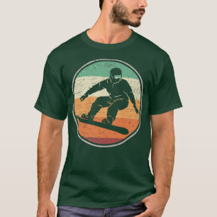 Camiseta Esqui Retro Snowboarding Snowboarder Esqui Inverno