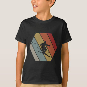 Camiseta Esqui Retro Vintage Presente de Inverno Para Esqui