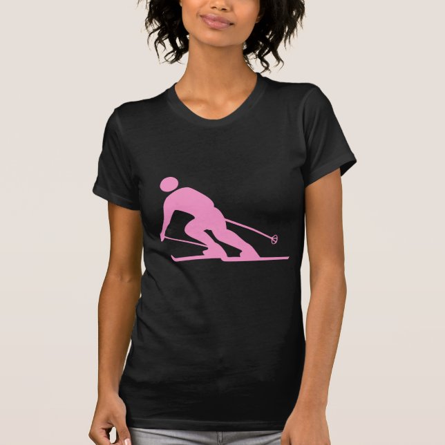 Camiseta Esqui - Rosa (Frente)