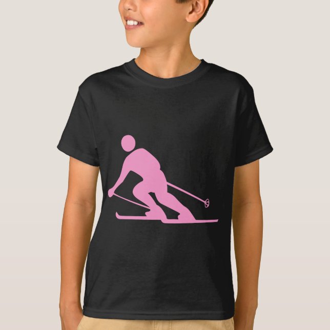 Camiseta Esqui - Rosa (Frente)