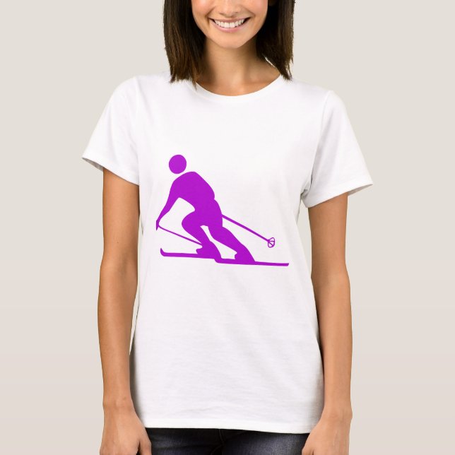 Camiseta Esqui - Roxo (Frente)