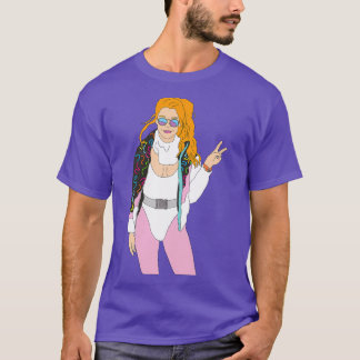 Camiseta esqui ruiva vintage esqui macacão esqui esqui esqu
