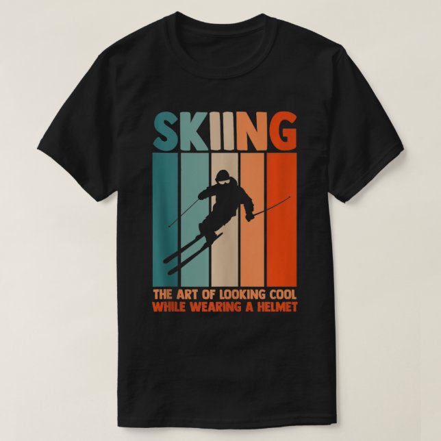 Camiseta Esqui Skier Ski 3 (Frente do Design)