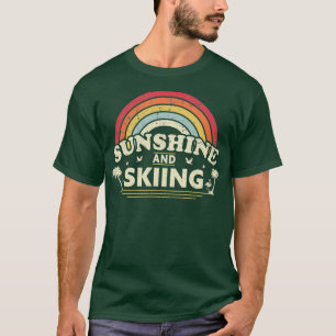 Camiseta Esqui Sunshine para Homens ou Mulheres - País Ret