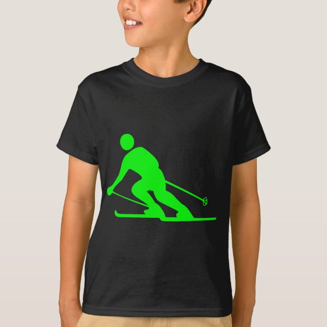 Camiseta Esqui - Verde (Frente)