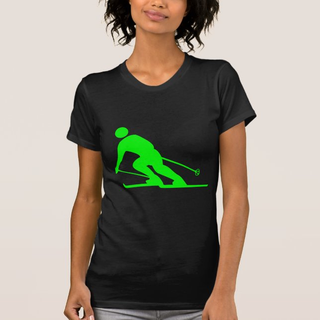 Camiseta Esqui - Verde (Frente)