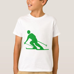 Camiseta Esqui - Verde-Grama