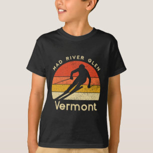 Camiseta Esqui Vintage Mad River Glen Vermont Montanha