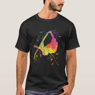 Camiseta Esquiador Alpino Esportes de Inverno Esqui Nórdico