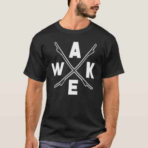 Camiseta Esquiador Aquático de Wake Surfing Wakeboarding