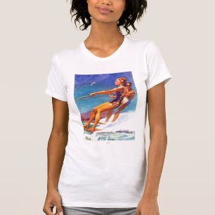 Camiseta Esquiador da água por McClelland Barclay