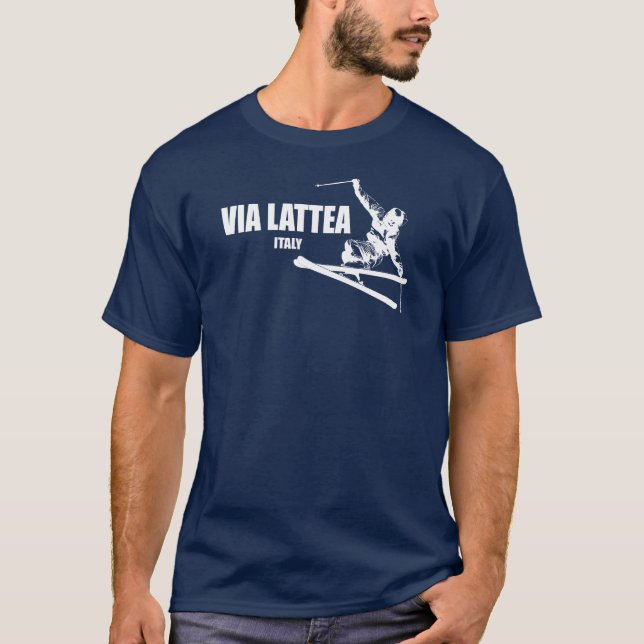 Camiseta Esquiador da Via Láctea (Frente)