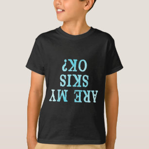 Camiseta Esquiador de estilo livre engraçado os esquis estã