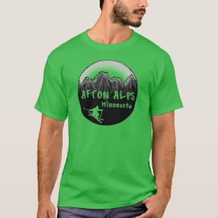 Camiseta Esquiador de Minnesota dos cumes de Afton