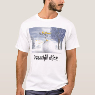Camiseta Esquiador em declive