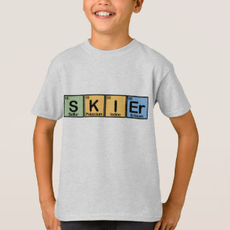 Camiseta Esquiador feito dos elementos
