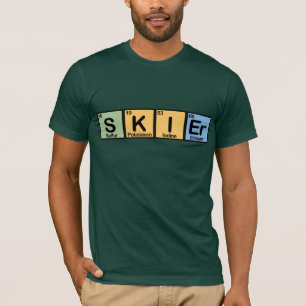 Camiseta Esquiador feito dos elementos
