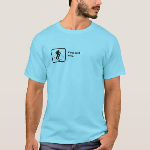 Camiseta Esquiador -- Logotipo pequeno -- Customizável