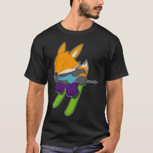 Camiseta Esquiador Raposa Esportes de Inverno
