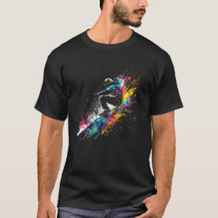 Camiseta Esquiador Splash Esqui Estilo Livre Esqui Esqui Fr