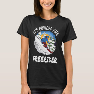 Camiseta Esquiando é tempo de energia Freerider Freeriding