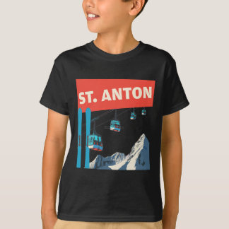 Camiseta Esquiando em St. Anton - Retro St. Anton Ski