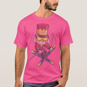 Camiseta Esquiando Nutcracker Ski Christmas Knit Pattern Sk