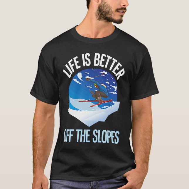 Camiseta Esquiando O Anel Livre (Frente)