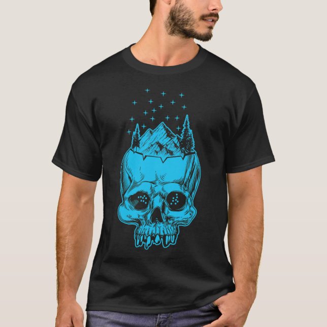 Camiseta Esquiando o Cavaleiro de Neve (Frente)