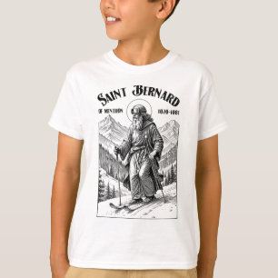 Camiseta Esquiando Patrono do Esquiador São Bernardo Vintag