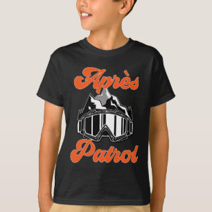 Camiseta Esquiando Snowboard Goggles Après Patrol Skier Ski