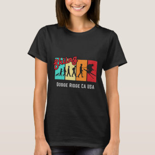 Camiseta Esquiar Dodge Ridge Ca EUA Para Homens E Mulheres