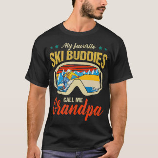 Camiseta Esquiar Meus Amigos De Esqui Favoritos Me Chamam D
