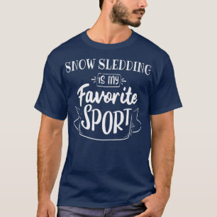 Camiseta Esquiar na neve é meu esporte favorito