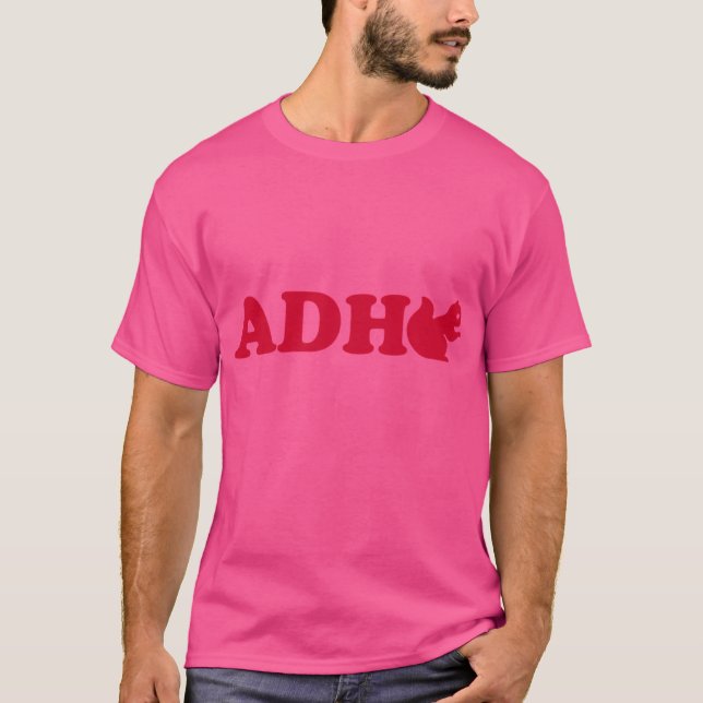 Camiseta Esquilo ADHD (Frente)