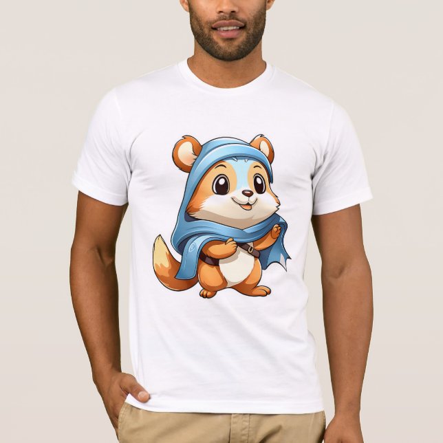 Camiseta Esquilo animal adorável (Frente)