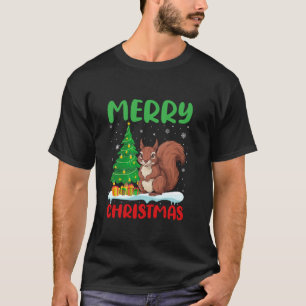 Camiseta Esquilo Árvore Xmas Sweater Homens Feios Natal