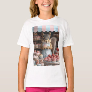 Camiseta Esquilo Baking com Cupcake