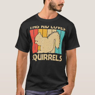 Camiseta Esquilo Bonito Para Crianças Roedores De Pet De Es