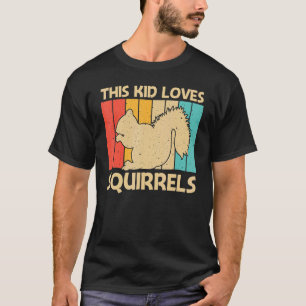 Camiseta Esquilo Bonito Para Crianças Roedores De Pet De Es