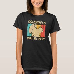Camiseta Esquilo Bonito Para Homens Esquilos Pobre Rodado