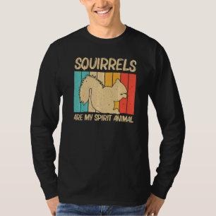 Camiseta Esquilo Bonito Para Homens Esquilos Pobre Rodado