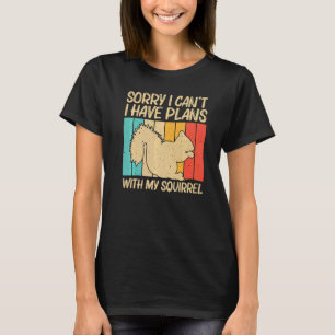 Camiseta Esquilo Bonito Para Homens Esquilos Pobre Rodado